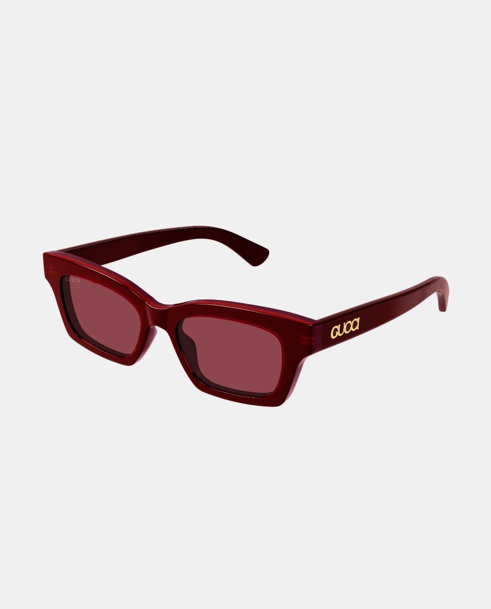 Gafa de sol de mujer ojo de gato en acetato - Gucci - Rojo Rojo-1