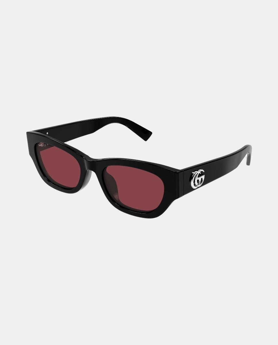 Imagen 1 de Gafa de sol de mujer ojo de gato en acetato - Gucci - Negro Negro