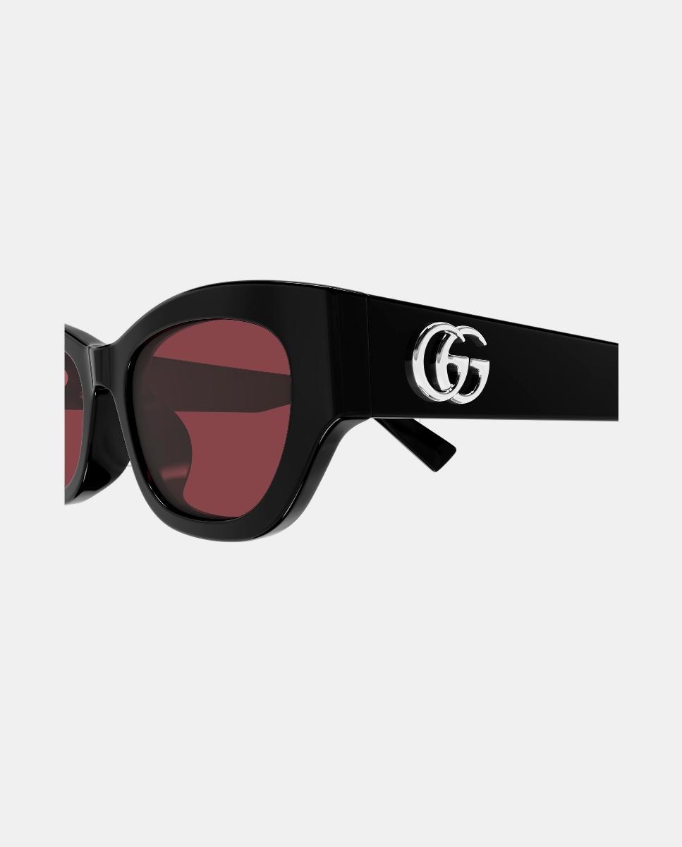 Imagen 3 de Gafa de sol de mujer ojo de gato en acetato - Gucci - Negro Negro