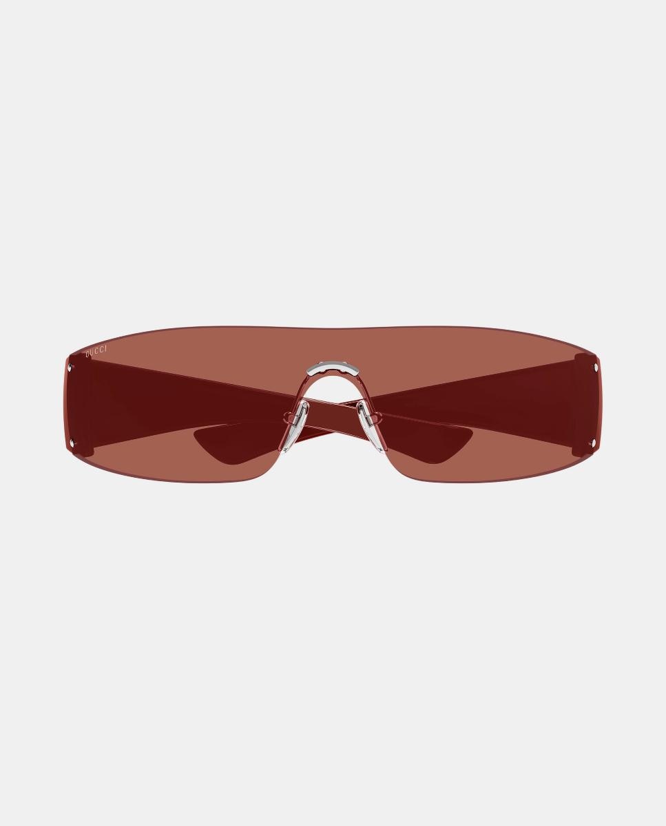 Gafa de sol de unisex pantalla metalica - Gucci - Plata Plata-2