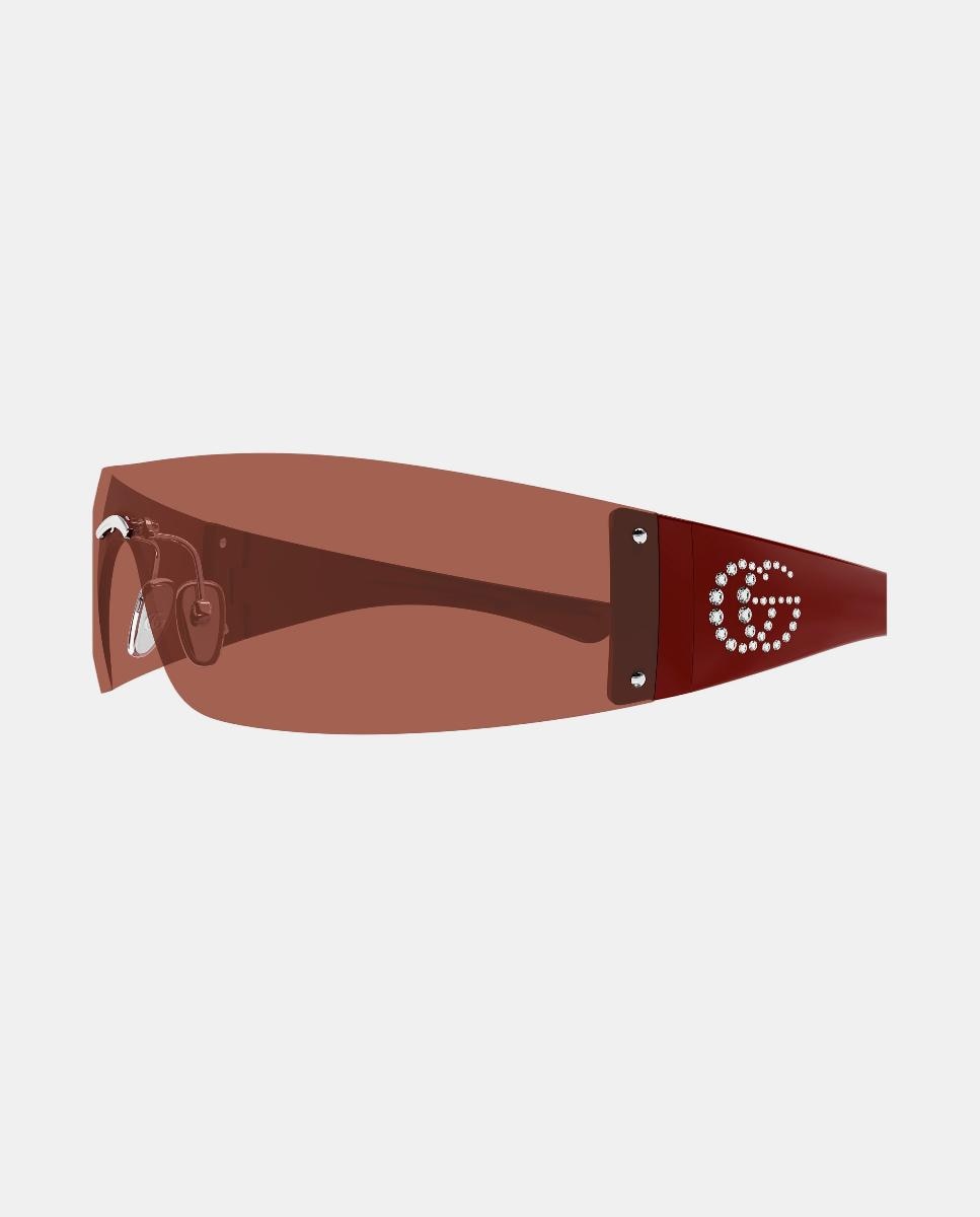 Gafa de sol de unisex pantalla metalica - Gucci - Plata Plata-3