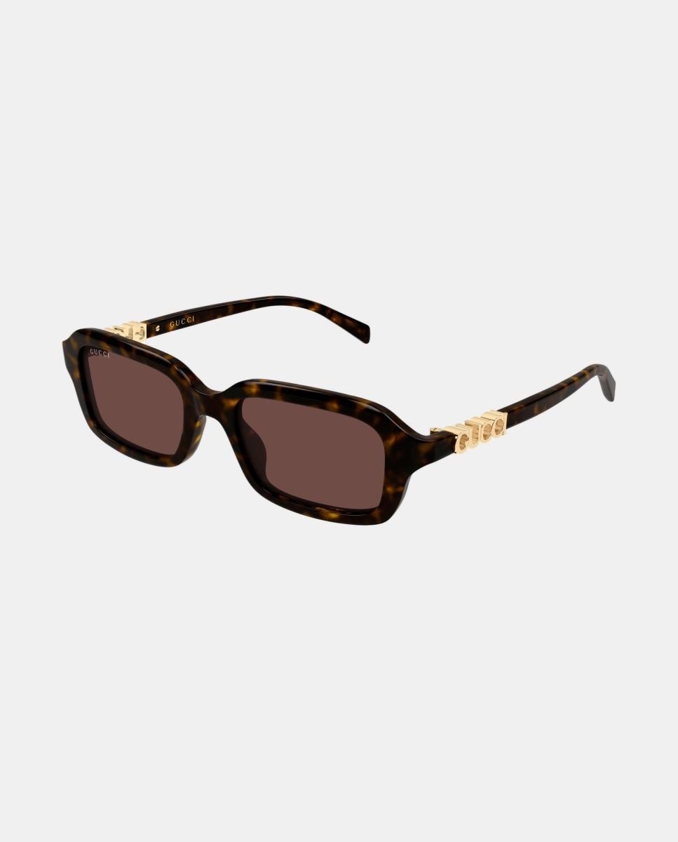 Imagen 0 de Gafa de sol de mujer rectangular en acetato Marrón
