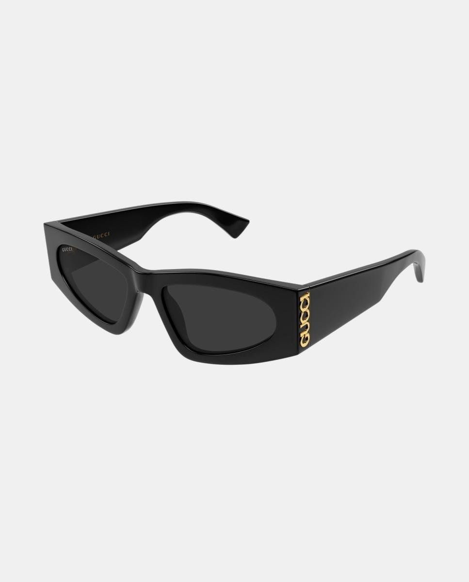 Gafa de sol de mujer ojo de gato en acetato - Gucci - Negro Negro-1