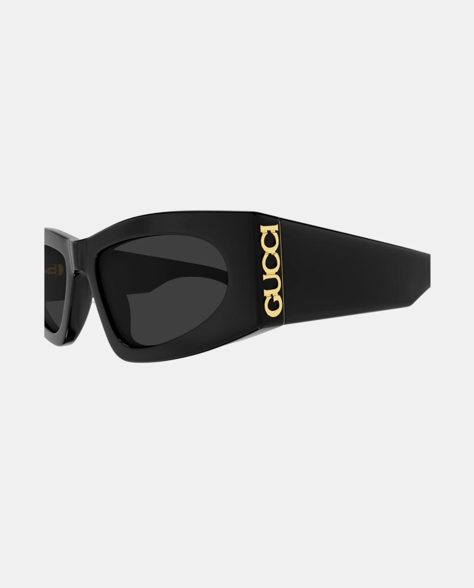 Gafa de sol de mujer ojo de gato en acetato - Gucci - Negro Negro-3