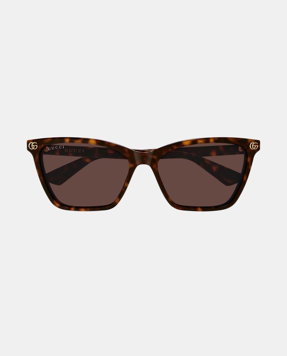 Gafa de sol GG2111S de mujer ojo de gato en acetato - Gucci - Marrón Marrón-2