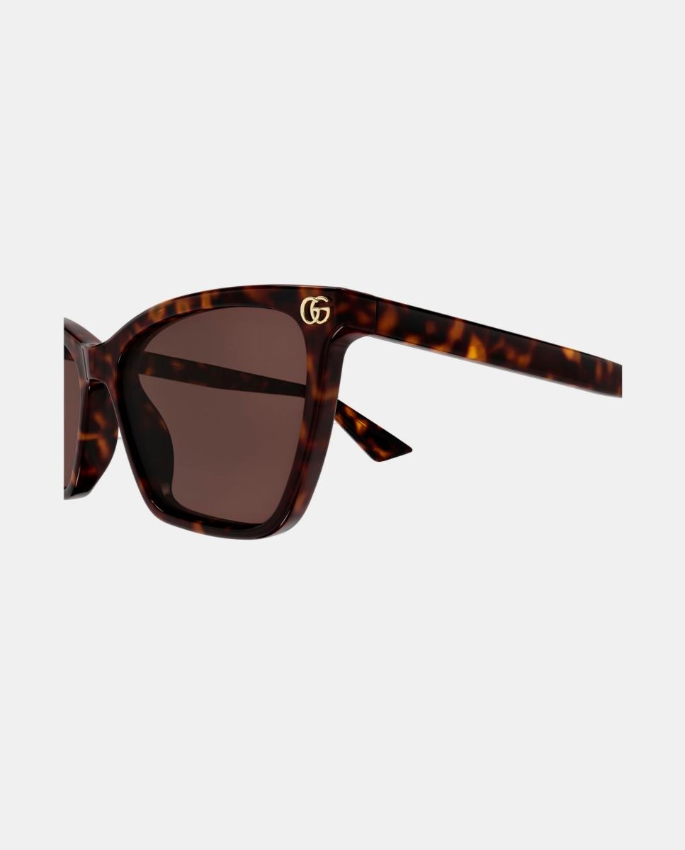 Gafa de sol GG2111S de mujer ojo de gato en acetato - Gucci - Marrón Marrón-3