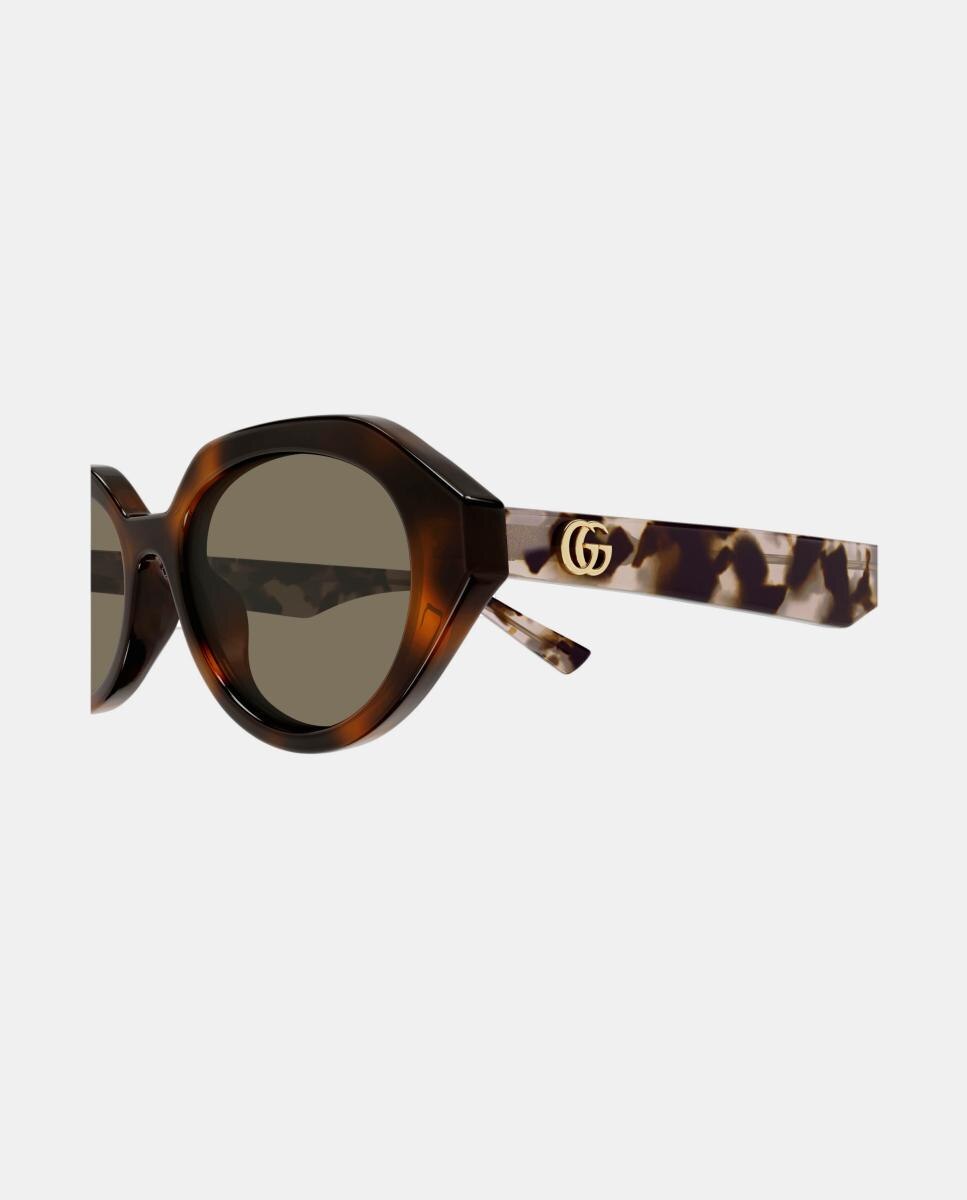 Gafa de sol GG2178S de mujer geométrica en acetato - Gucci - Marrón Marrón-3
