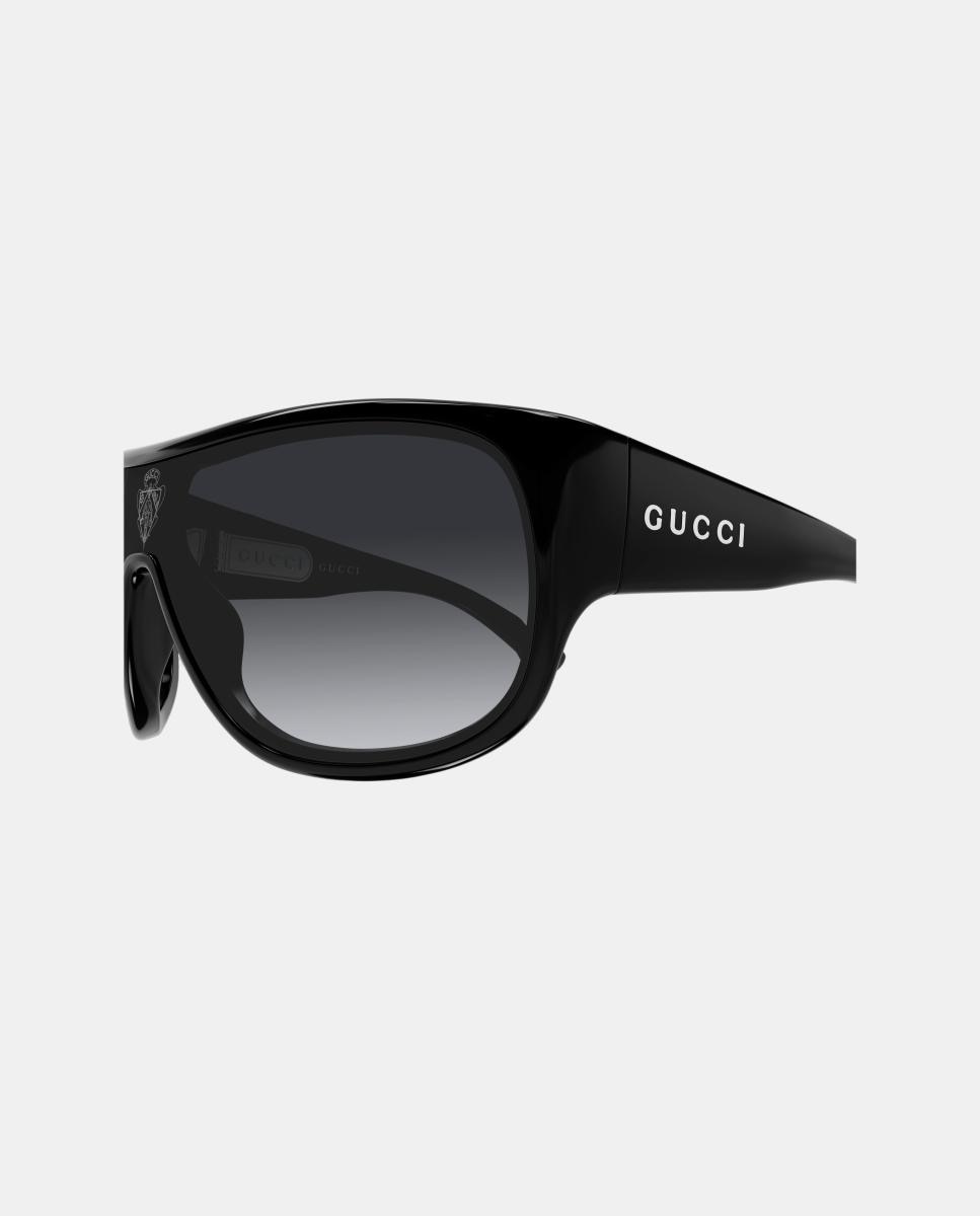 Gafa de sol GG2168S de hombre geometrica en inyectado con lente degradada - Gucci - Negro Negro-3