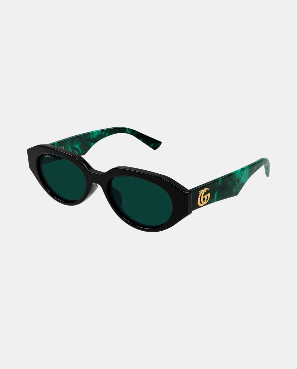 Gafas de sol GG2206SA de mujer ovalada en acetato - Gucci - Negro Negro-1
