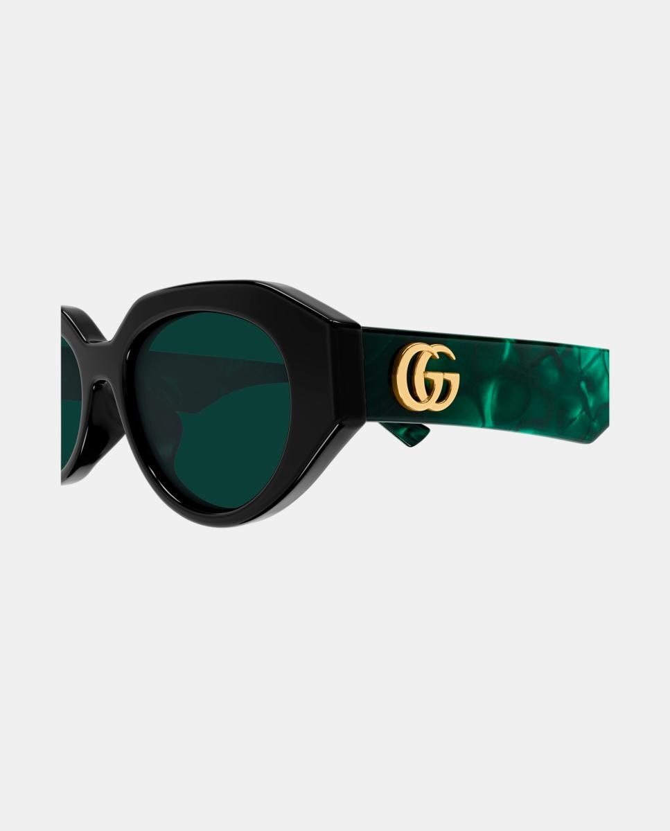 Gafas de sol GG2206SA de mujer ovalada en acetato - Gucci - Negro Negro-3