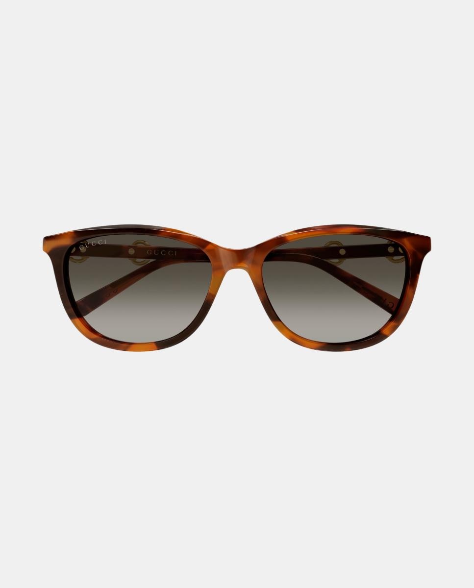 Gafas de sol GG2220SK de mujer ovalada en acetato con lente degradada - Gucci - Marrón Marrón-2