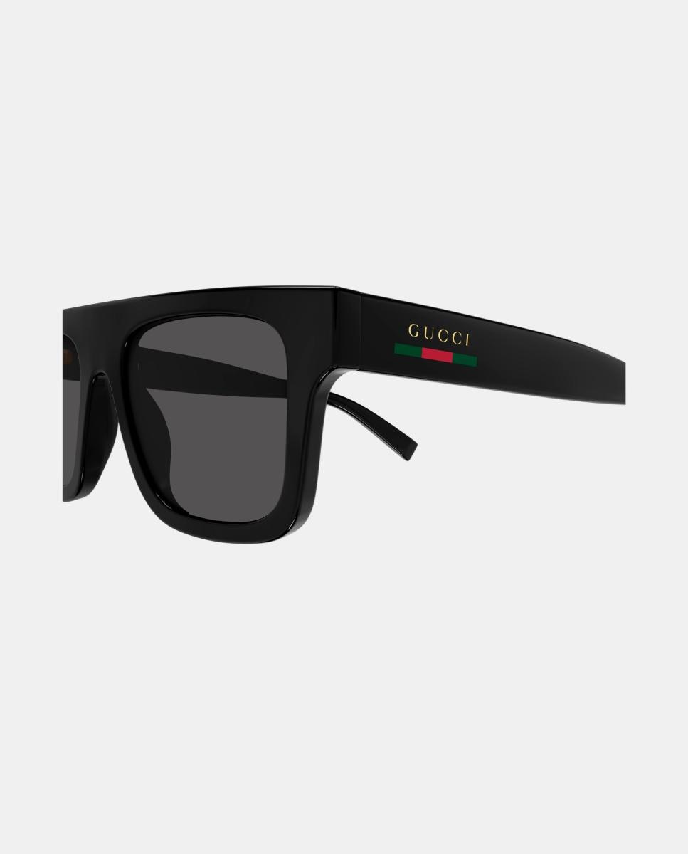 Gafas de sol GG2235S de hombre rectangular en inyectado - Gucci - Negro Negro-3