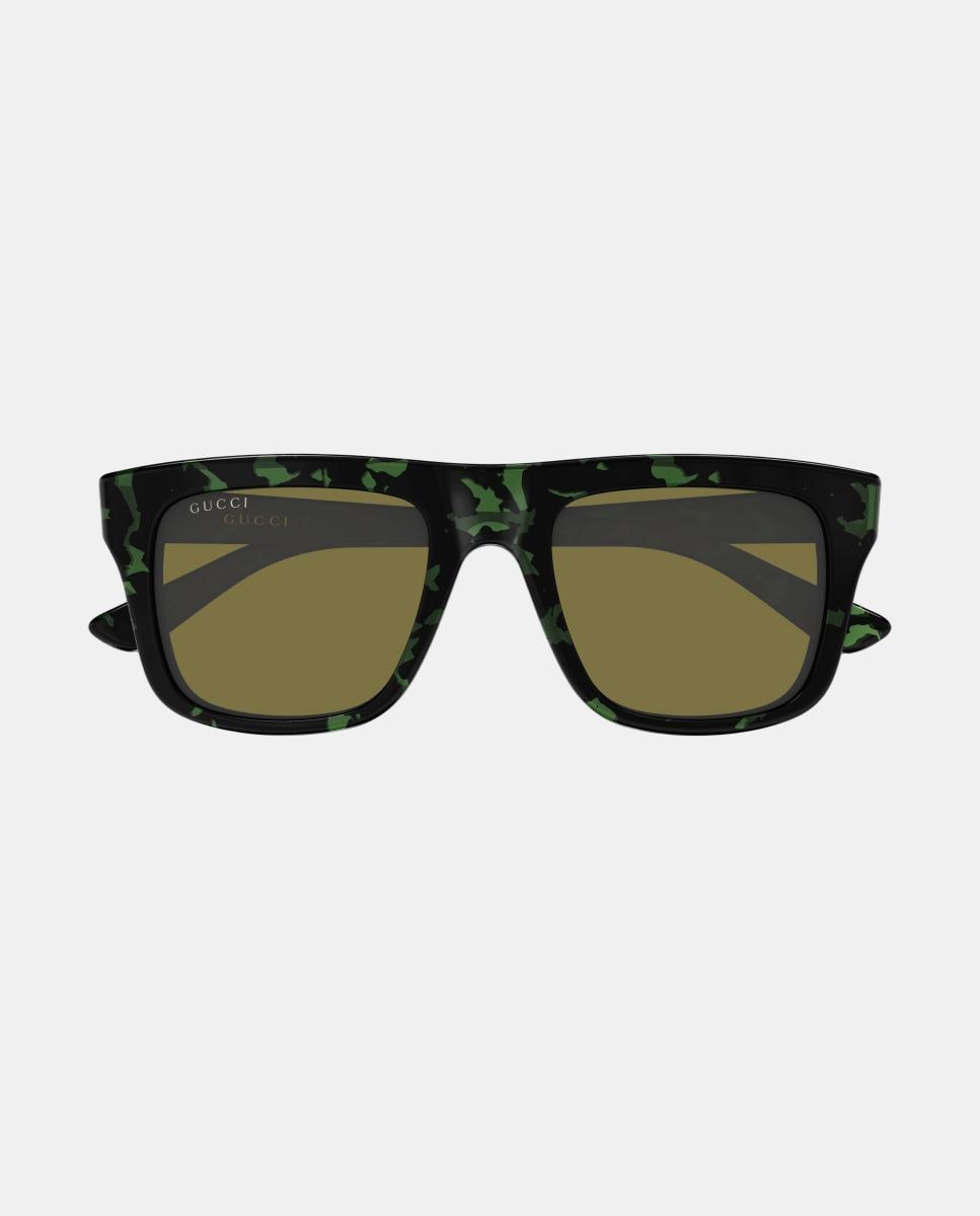 Gafas de sol GG2242S de hombre rectangular en acetato - Gucci - Marrón Marrón-2