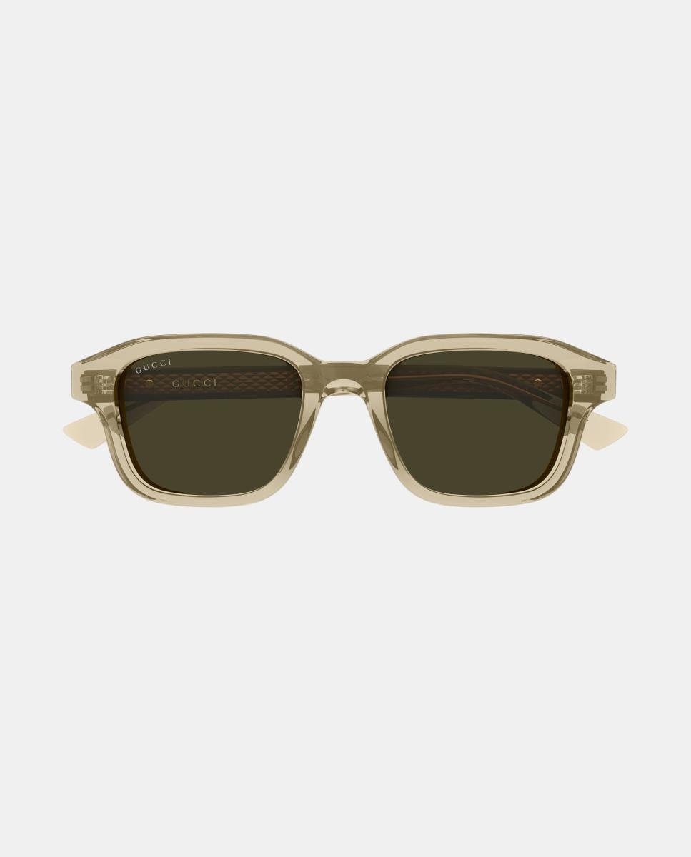 Gafas de sol GG2247S de hombre rectangular en acetato - Gucci - Beige Beige-2