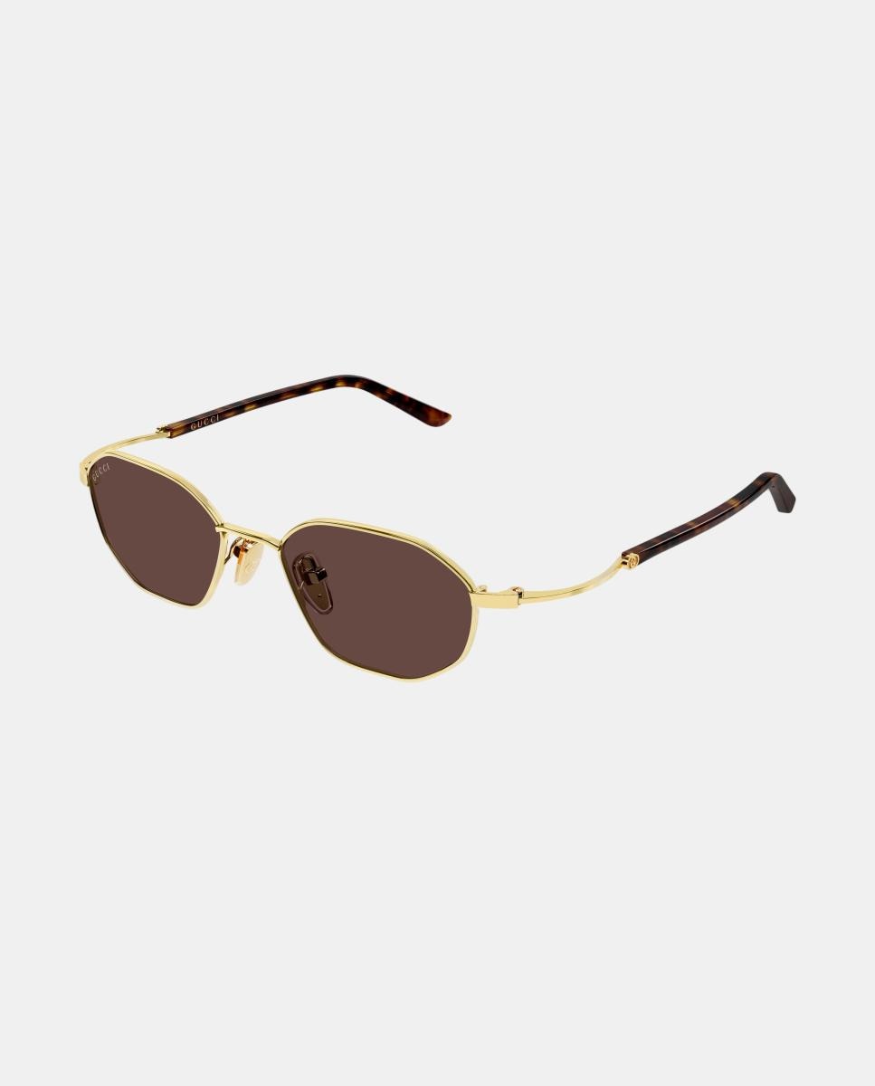 Imagen 0 de Gafas de sol GG2257S unisex geometrica en metal Oro