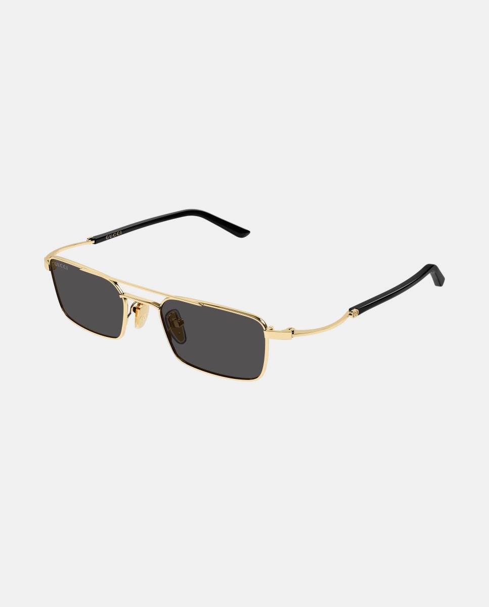 Imagen 0 de Gafas de sol GG2258S unisex rectangular en metal Oro