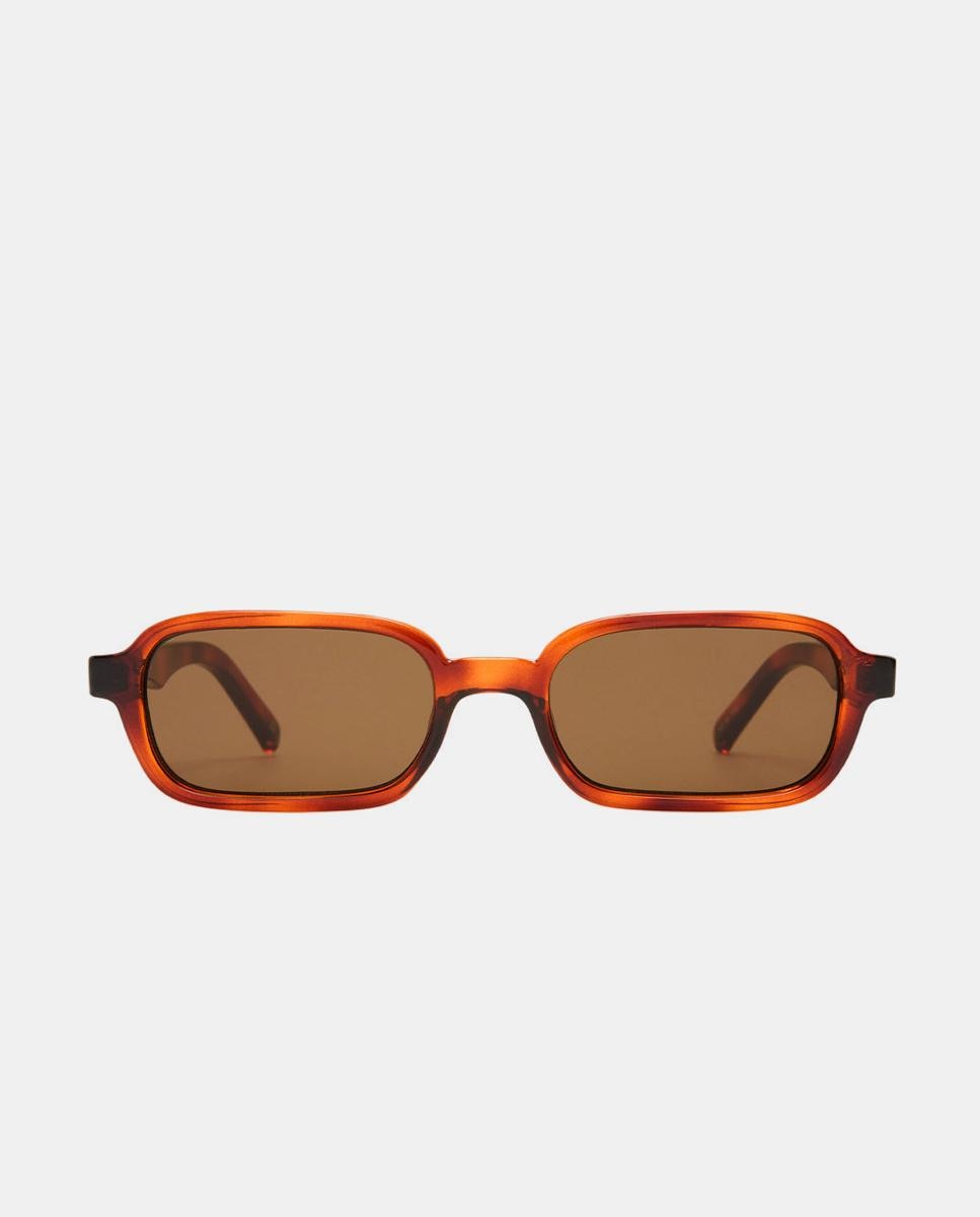 Gafa de sol unisex rectangular en inyectado - Le Specs - Marrón claro Marrón claro-1