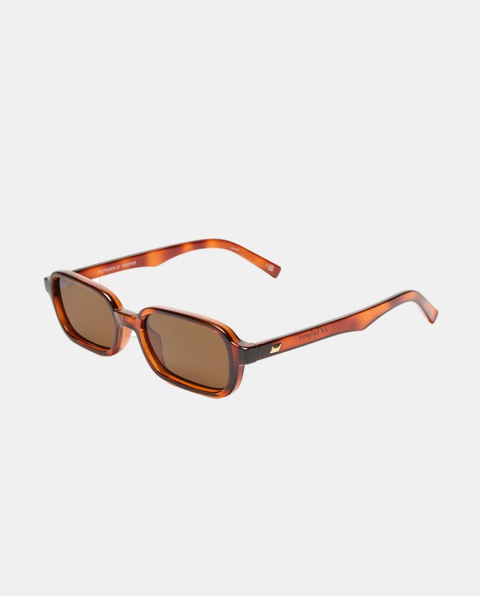Gafa de sol unisex rectangular en inyectado - Le Specs - Marrón claro Marrón claro-2