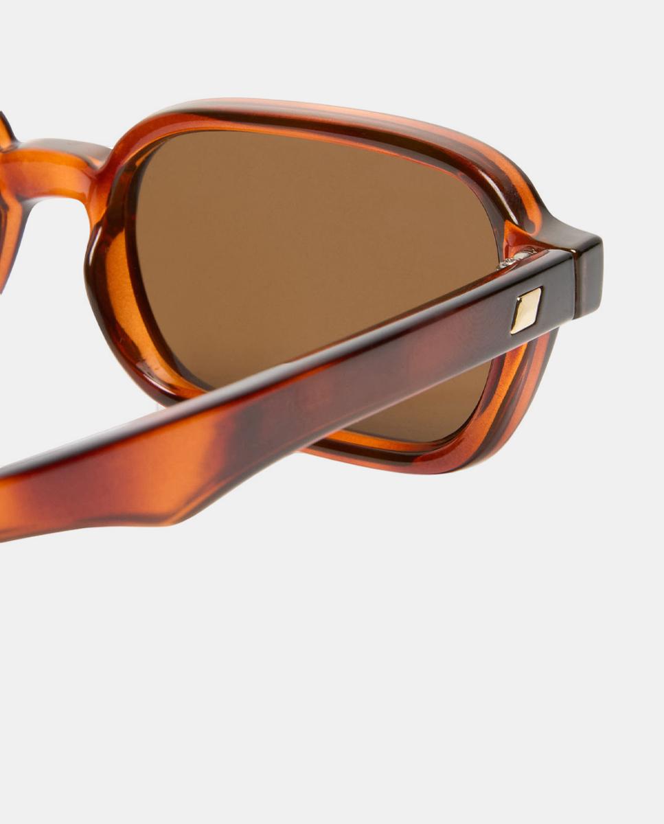 Gafa de sol unisex rectangular en inyectado - Le Specs - Marrón claro Marrón claro-3