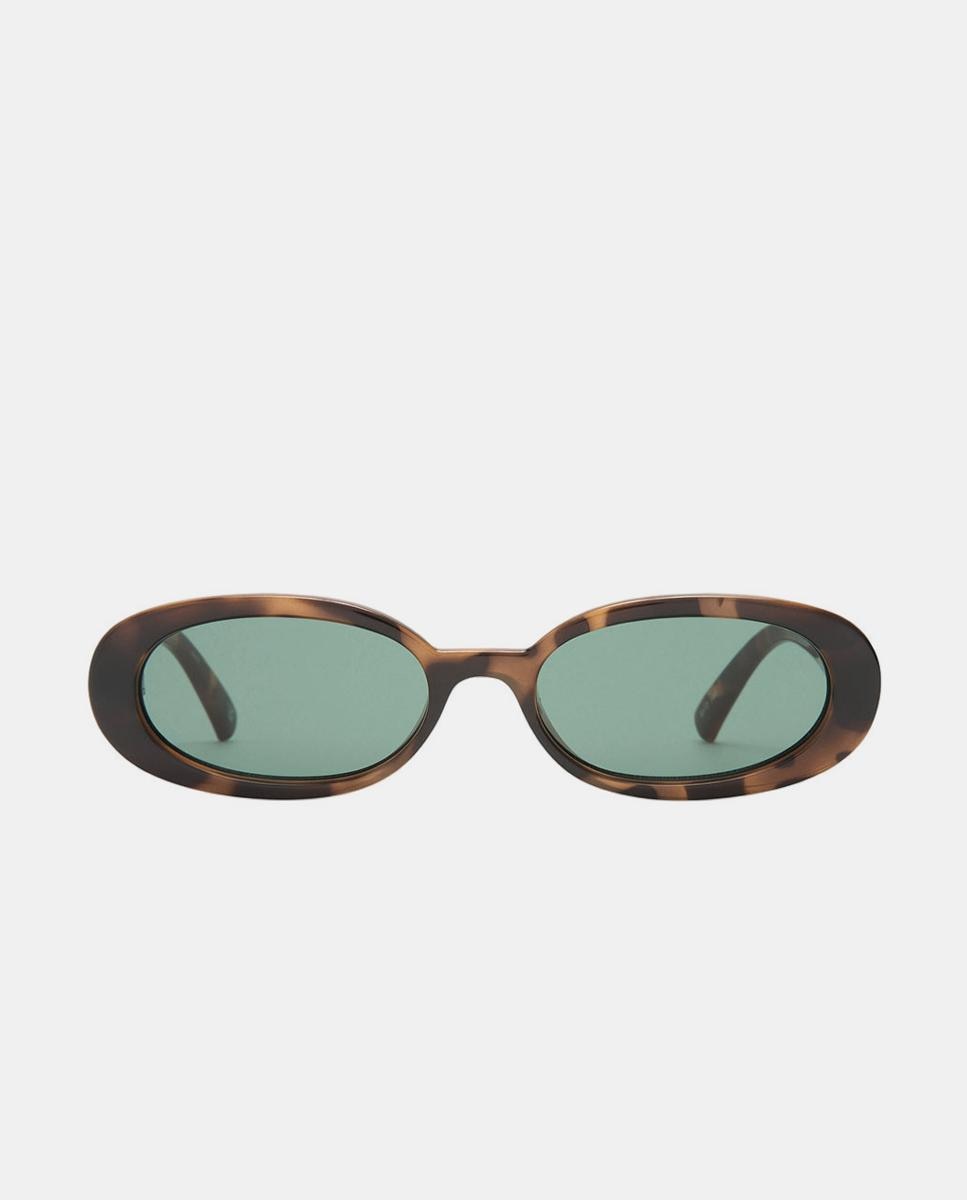 Gafa de sol unisex ovalada en inyectado
