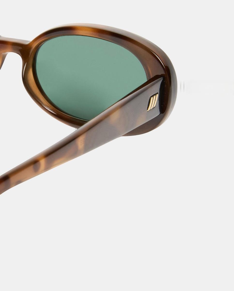 Gafa de sol unisex ovalada en inyectado - Le Specs - Marrón Marrón-3