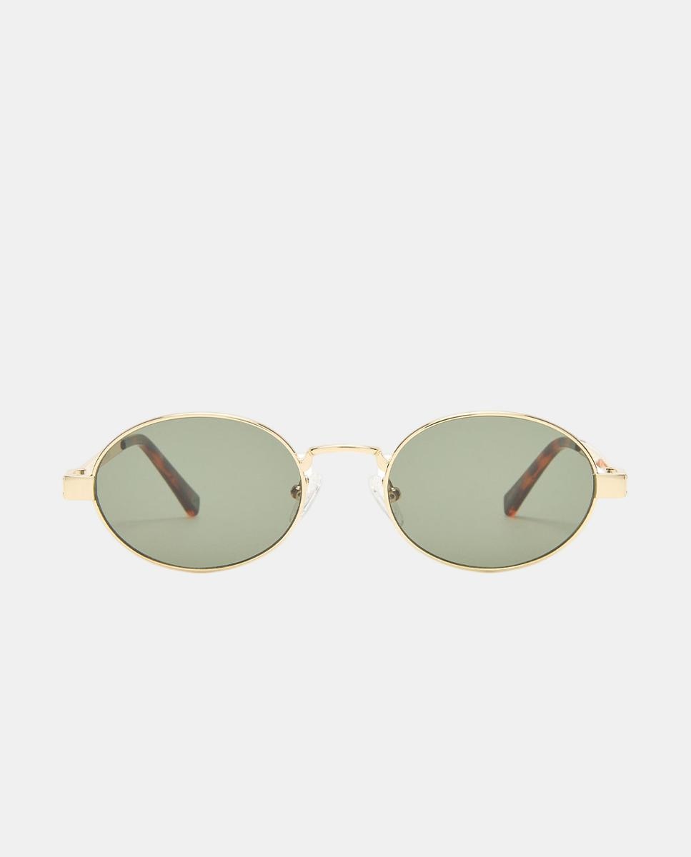 Gafa de sol unisex ovalada metalica - Le Specs - Oro Oro-1