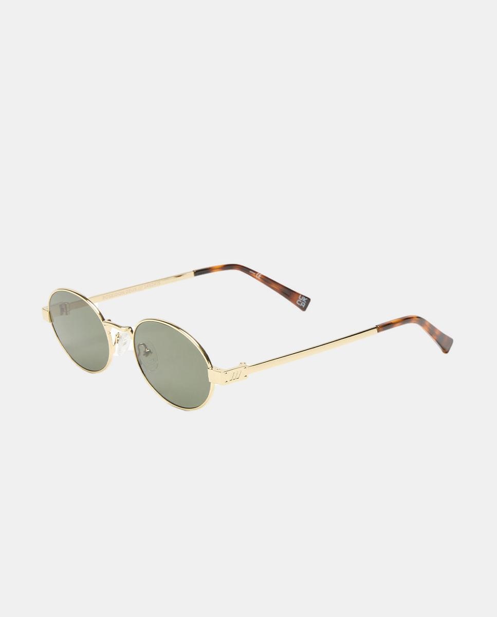 Gafa de sol unisex ovalada metalica - Le Specs - Oro Oro-2