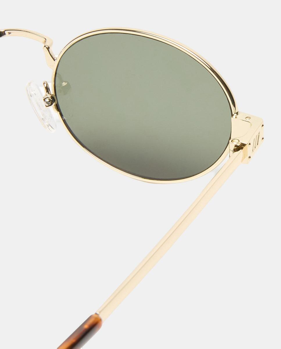 Gafa de sol unisex ovalada metalica - Le Specs - Oro Oro-3