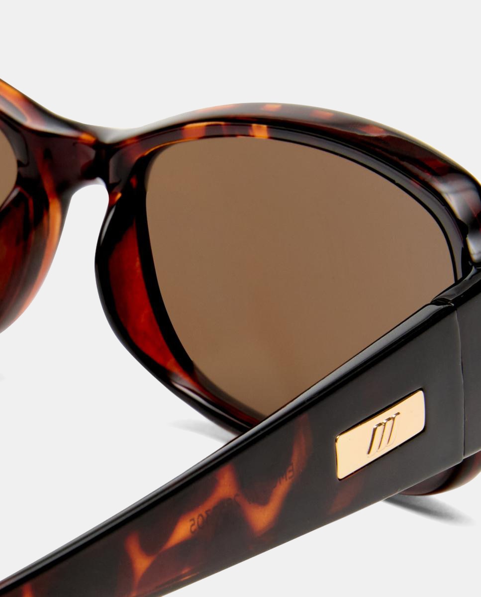 Imagen 3 de Gafa de sol de mujer rectangular en inyectado - Le Specs - Marrón Marrón