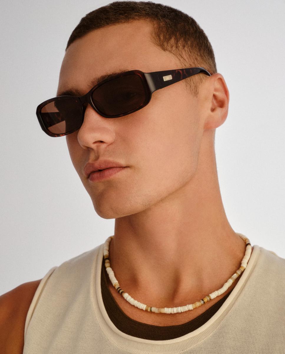 Imagen 4 de Gafa de sol de mujer rectangular en inyectado - Le Specs - Marrón Marrón
