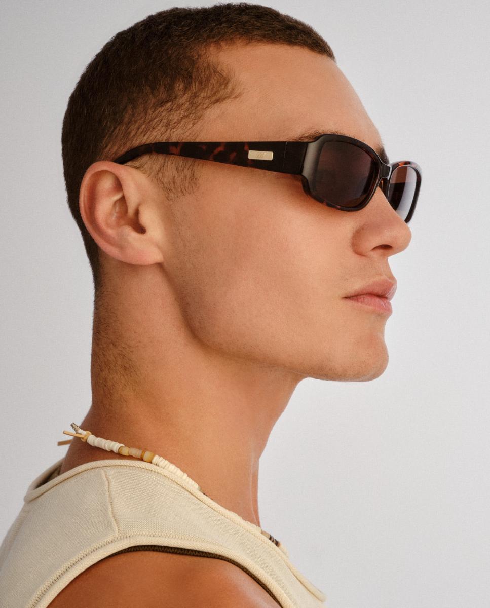 Imagen 5 de Gafa de sol de mujer rectangular en inyectado - Le Specs - Marrón Marrón