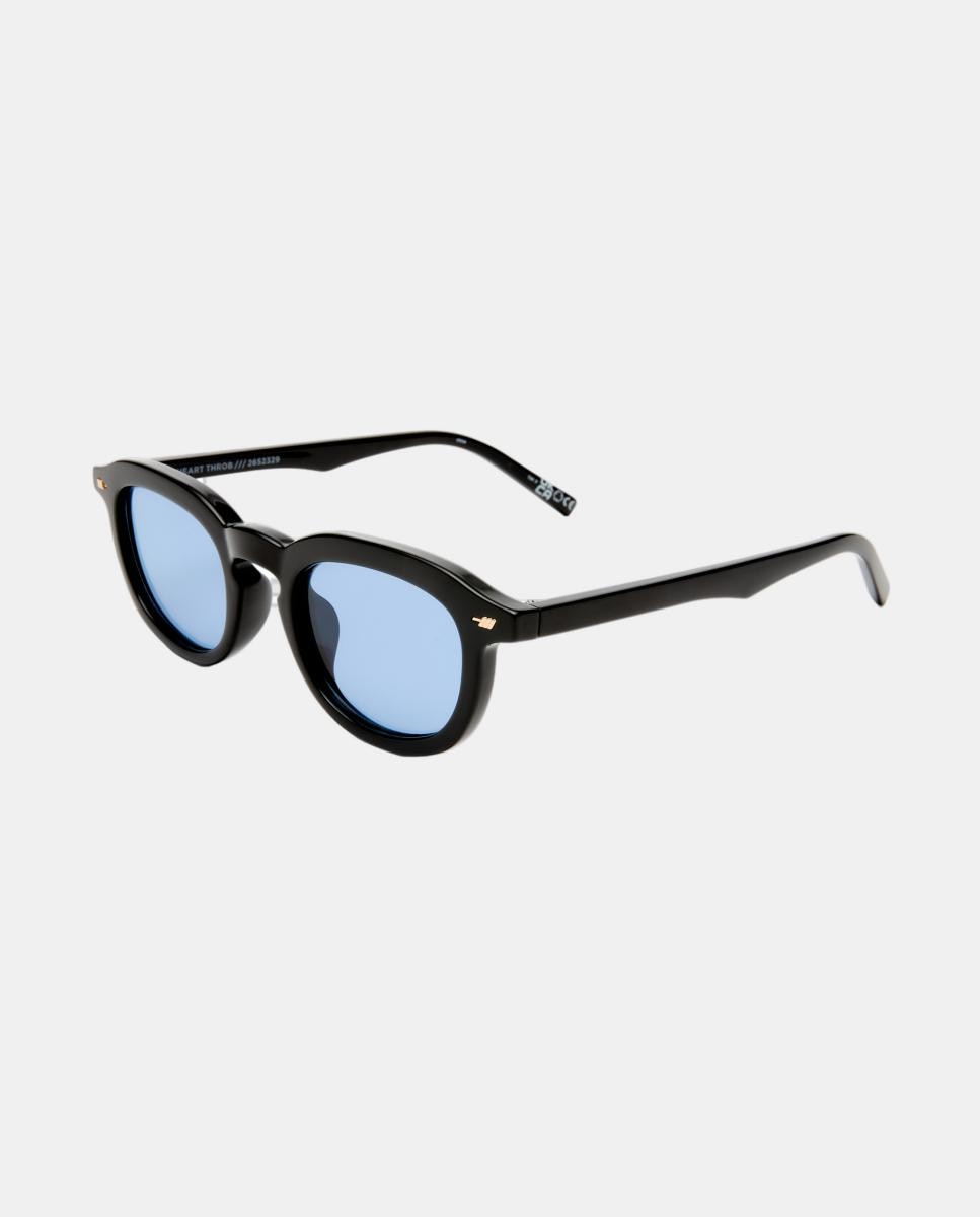 Gafa de sol unisex redonda en inyectado - Le Specs - Negro Negro-2