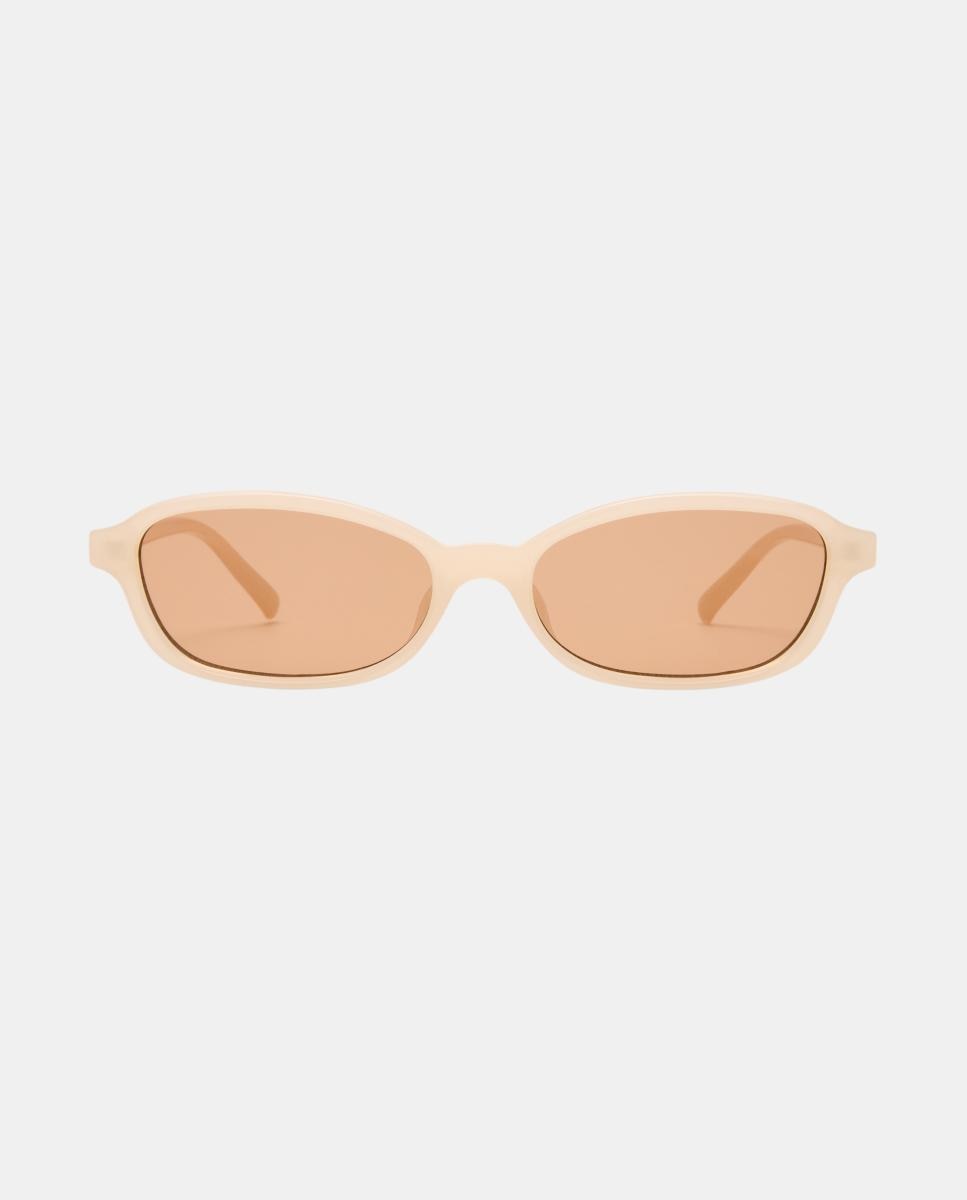 Imagen 0 de Gafa de sol de mujer rectangular en inyectado Beige