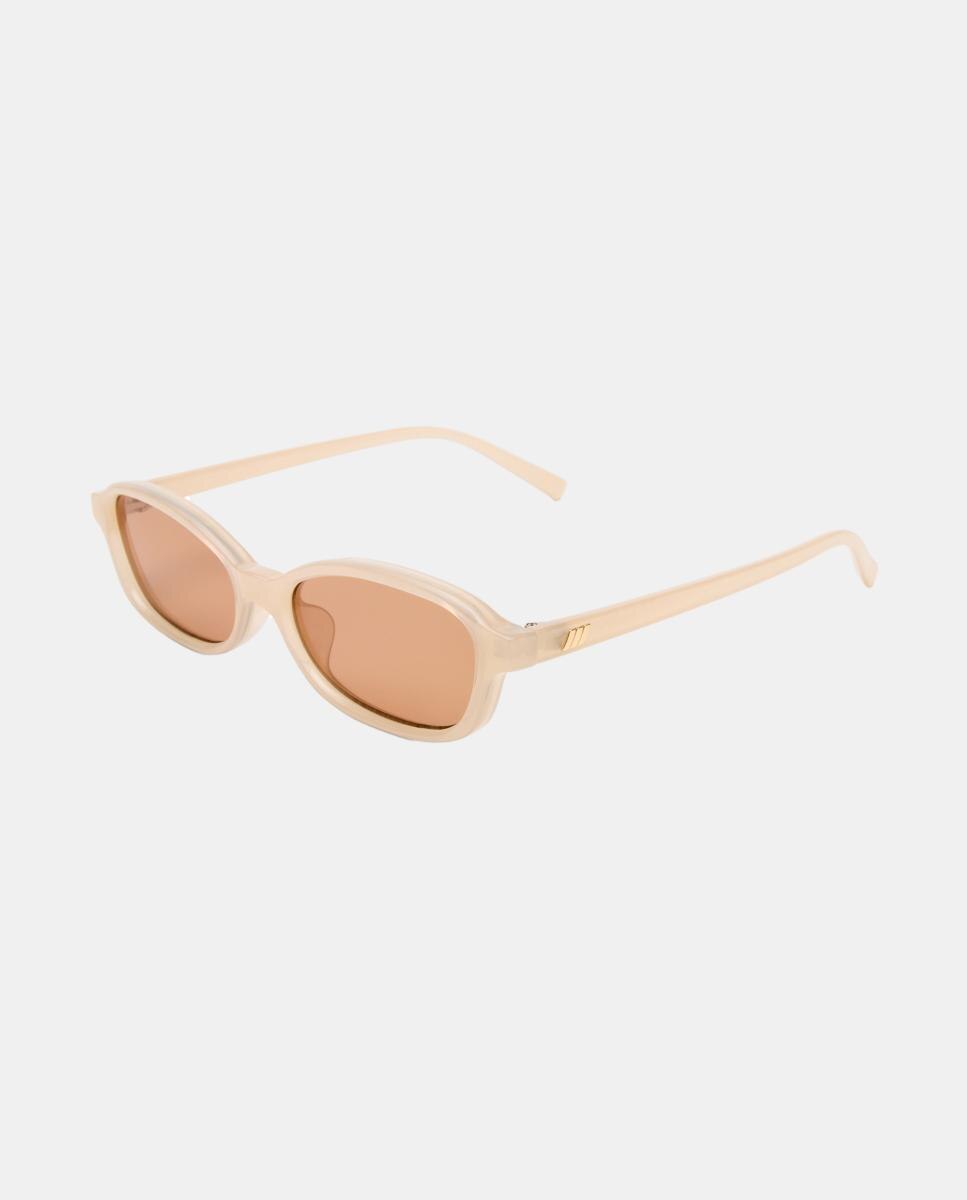 Gafa de sol de mujer rectangular en inyectado - Le Specs - Beige Beige-2