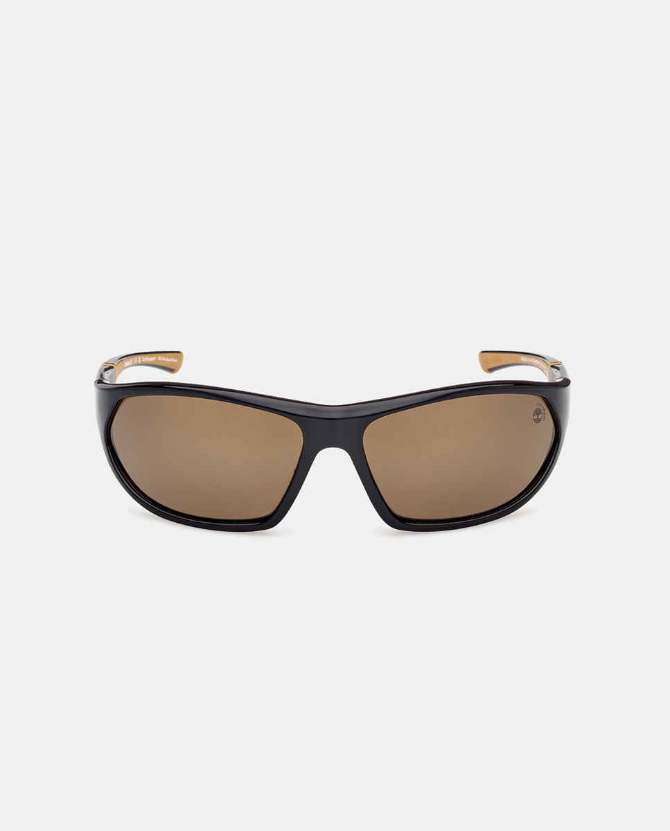 Gafa de sol de hombre rectangular en inyectado con lente polarizada - Timberland - Negro Negro-1