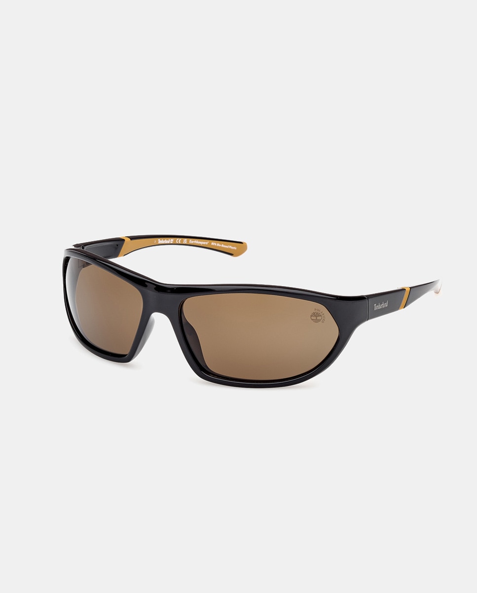 Gafa de sol de hombre rectangular en inyectado con lente polarizada - Timberland - Negro Negro-2