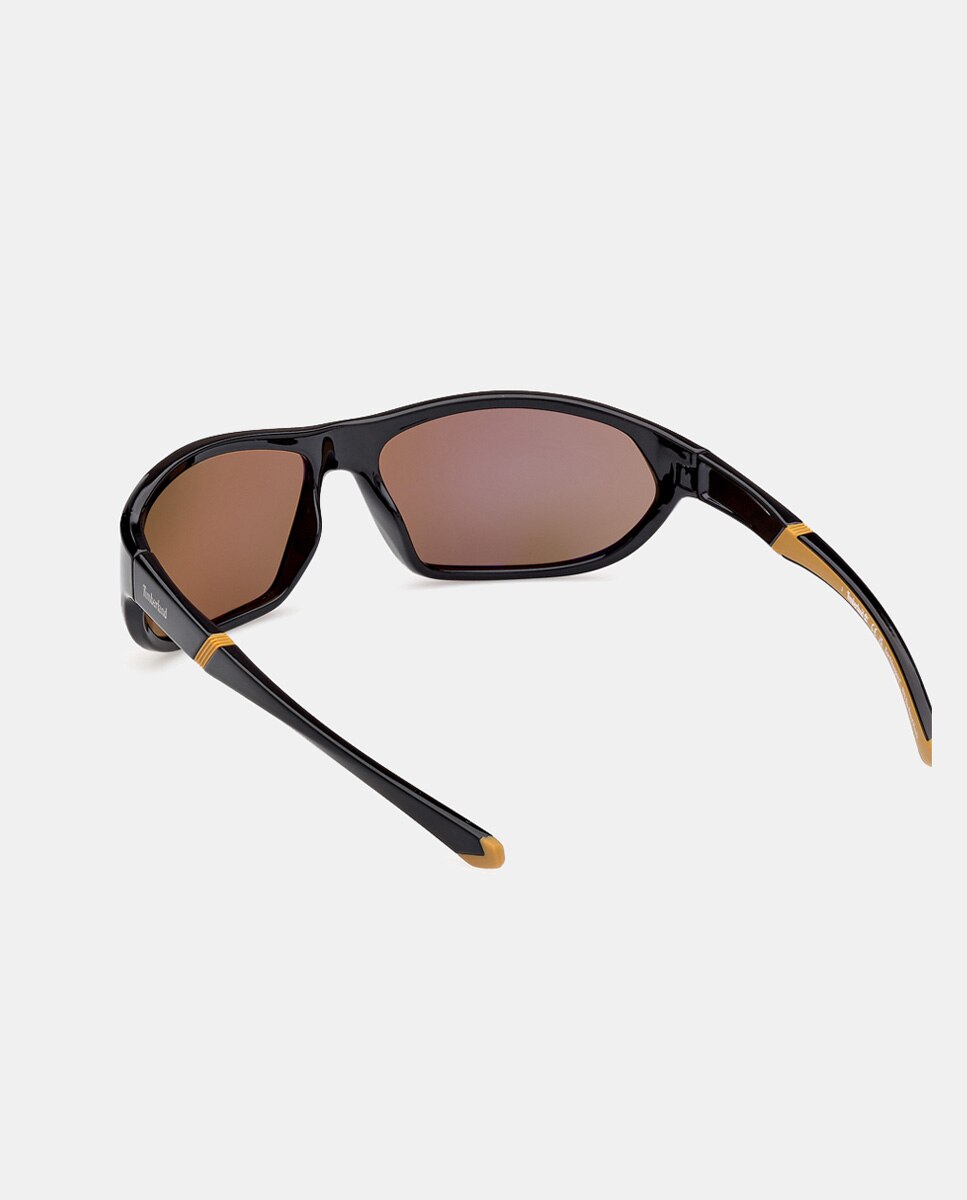 Gafa de sol de hombre rectangular en inyectado con lente polarizada - Timberland - Negro Negro-4