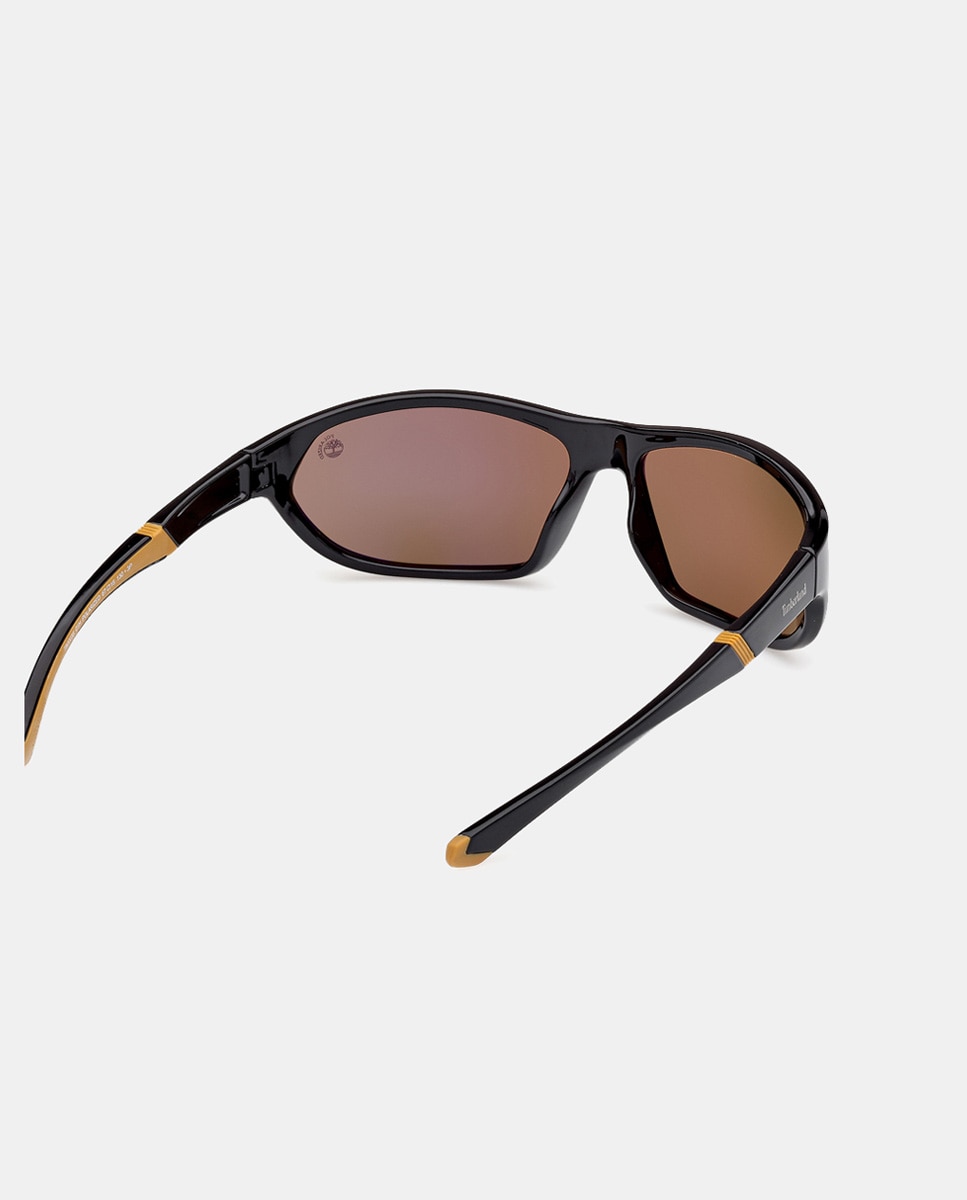 Gafa de sol de hombre rectangular en inyectado con lente polarizada - Timberland - Negro Negro-6