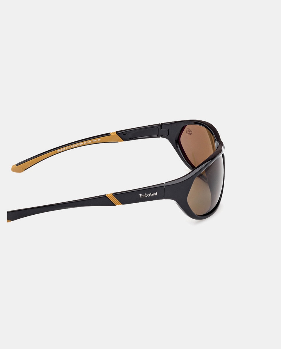 Gafa de sol de hombre rectangular en inyectado con lente polarizada - Timberland - Negro Negro-7