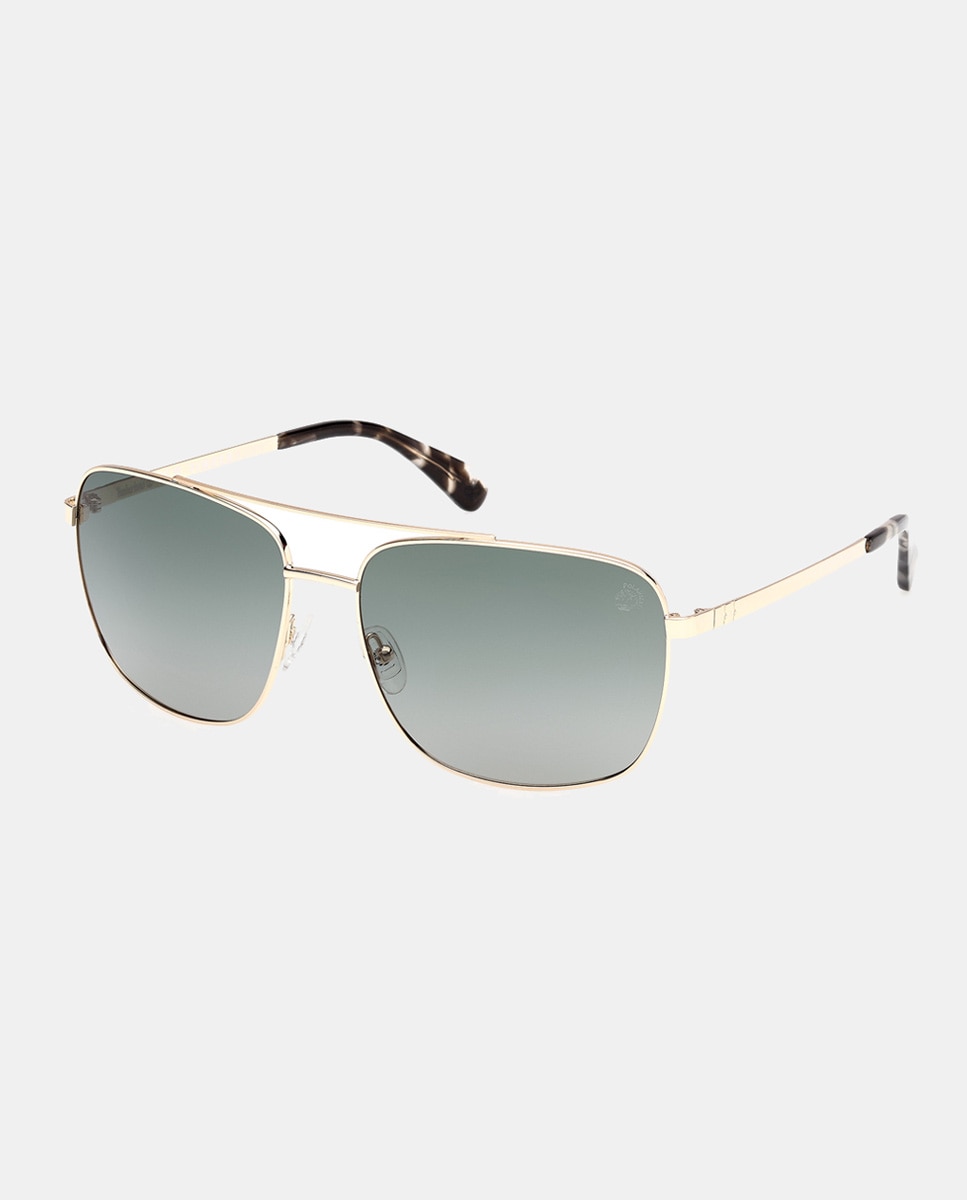 Gafa de sol de hombre cuadradas metalica con lente polarizada - Timberland - Oro Oro-2