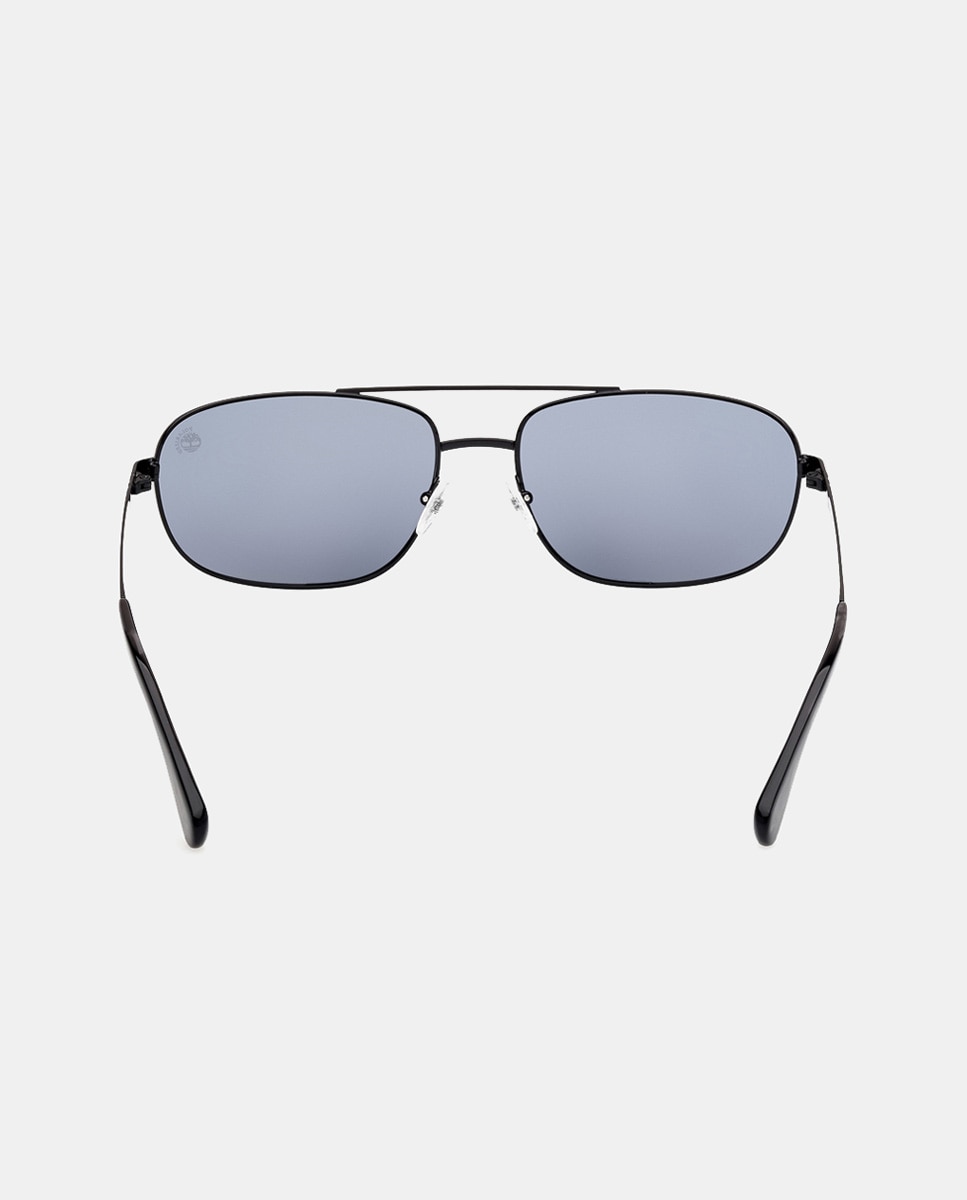 Gafa de sol de hombre cuadradas metalica con lente polarizada - Timberland - Negro Negro-5