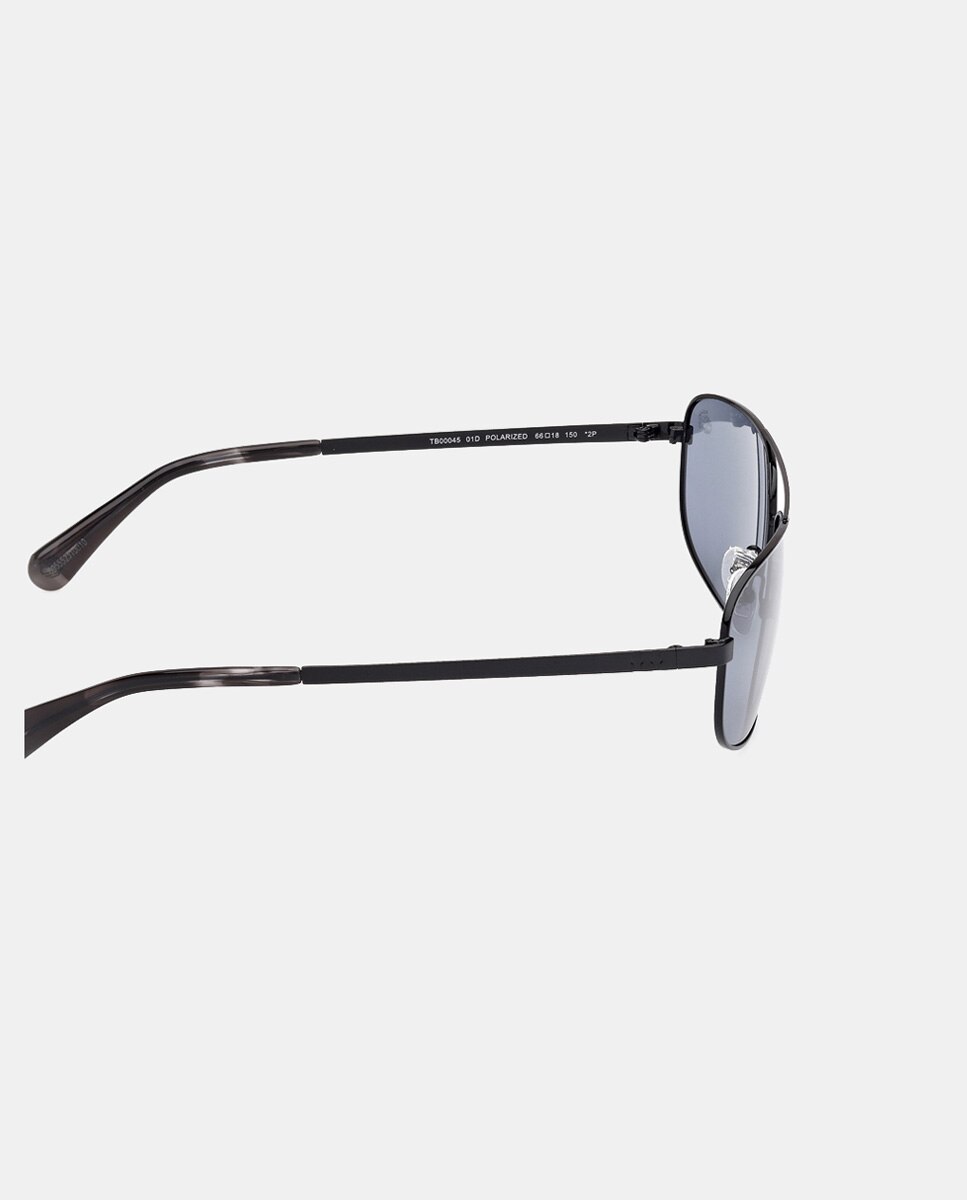 Gafa de sol de hombre cuadradas metalica con lente polarizada - Timberland - Negro Negro-7