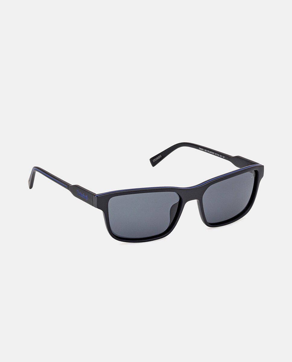 Gafa de sol de hombre rectangular en inyectado con lente polarizada - Timberland - Negro Negro-2