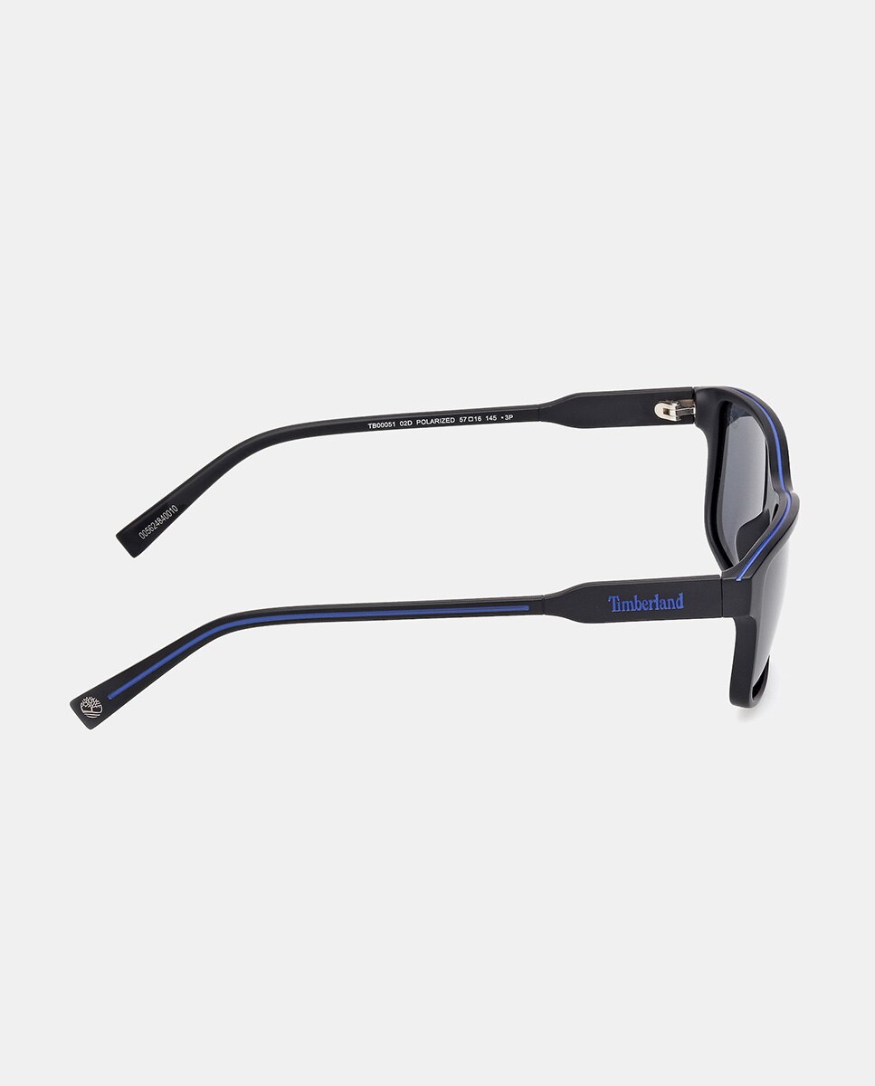 Gafa de sol de hombre rectangular en inyectado con lente polarizada - Timberland - Negro Negro-3