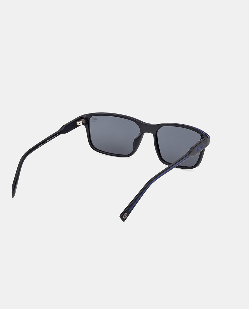 Gafa de sol de hombre rectangular en inyectado con lente polarizada - Timberland - Negro Negro-4