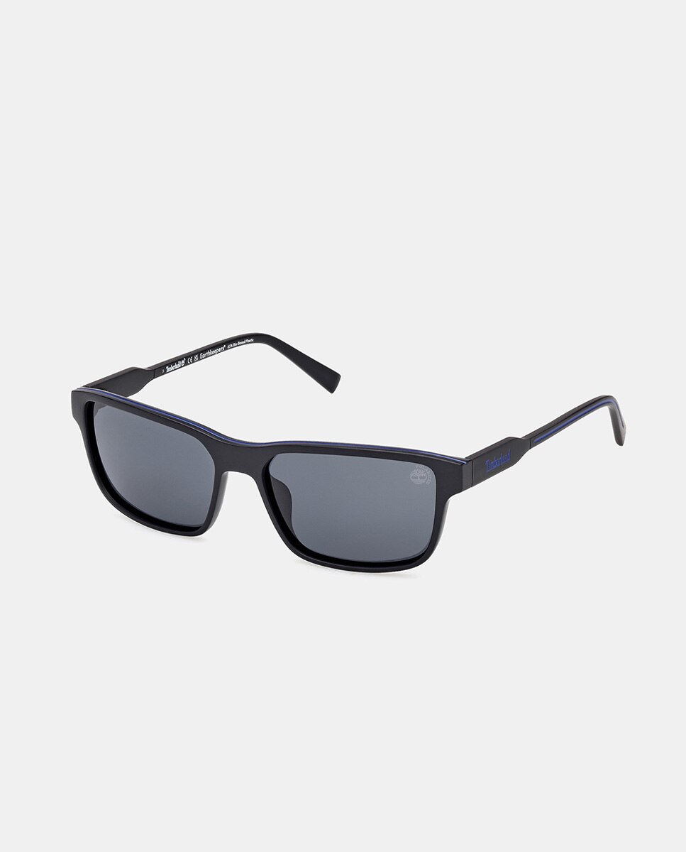 Gafa de sol de hombre rectangular en inyectado con lente polarizada - Timberland - Negro Negro-6