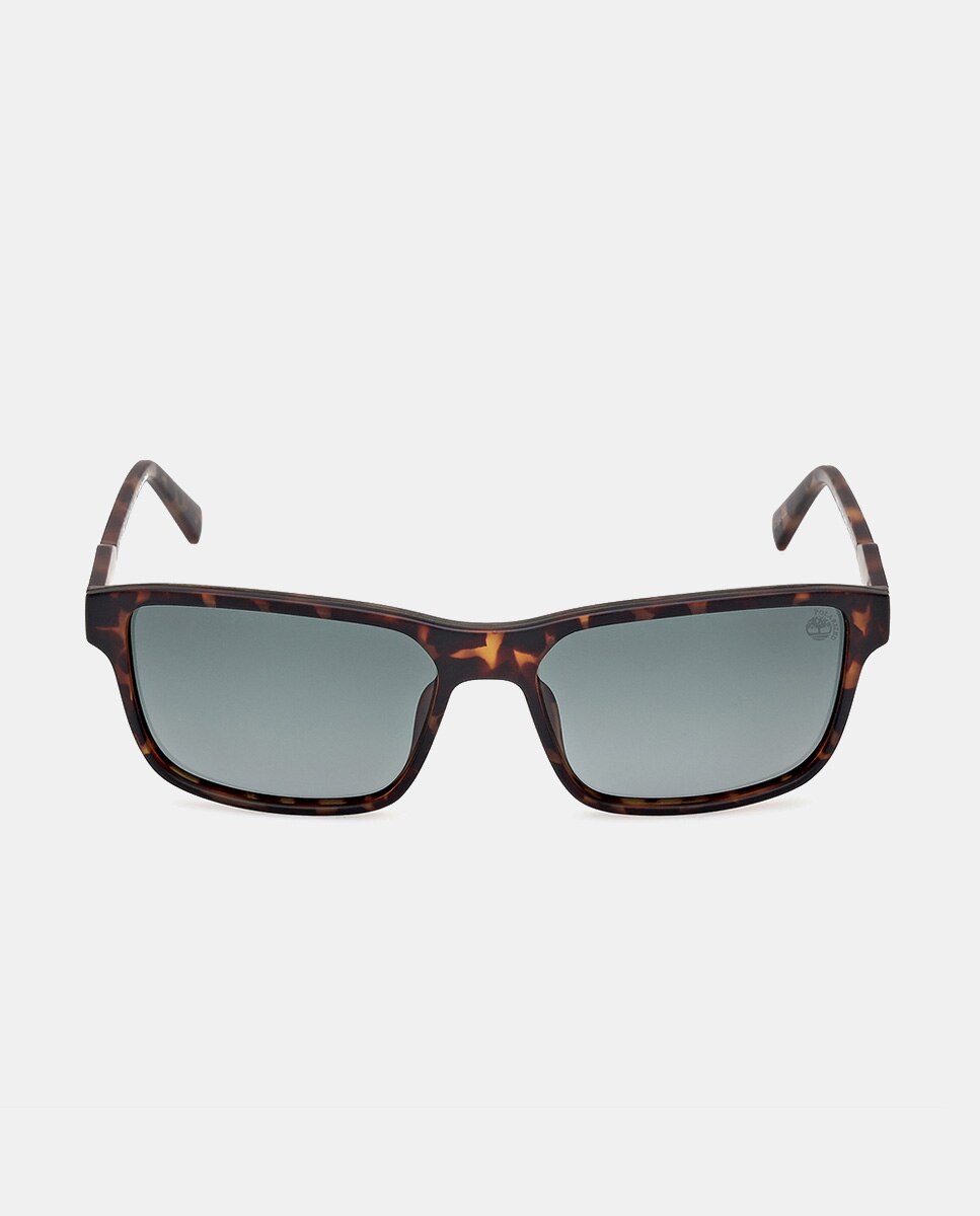 Gafa de sol de hombre rectangular en inyectado con lente polarizada - Timberland - Marrón Marrón-1