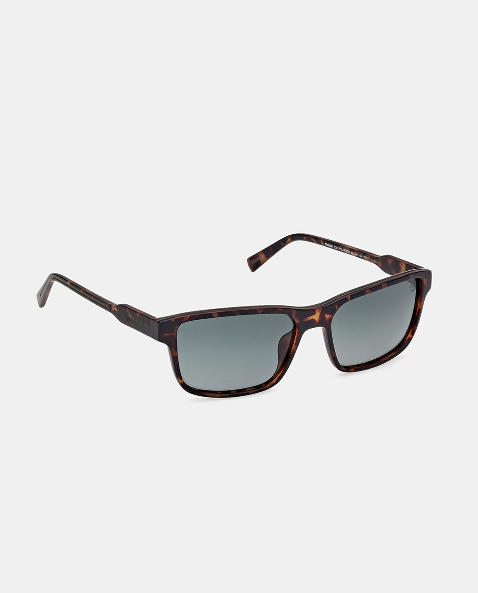 Gafa de sol de hombre rectangular en inyectado con lente polarizada - Timberland - Marrón Marrón-2