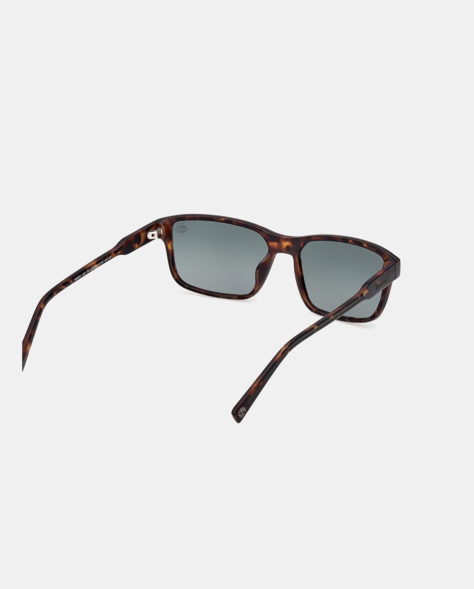 Gafa de sol de hombre rectangular en inyectado con lente polarizada - Timberland - Marrón Marrón-4