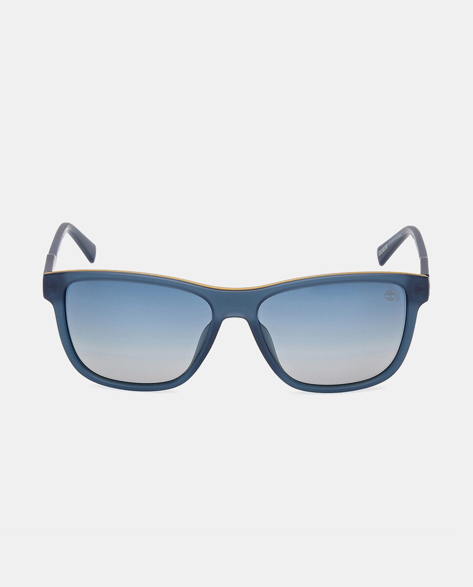 Gafa de sol de hombre rectangular en inyectado con lente polarizada - Timberland - Azul Azul-1